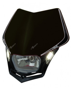 Plaque phare RACETECH V-Face Led noir
