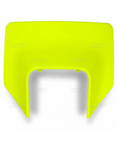 Plaque numéro frontale UFO Husqvarna jaune fluo