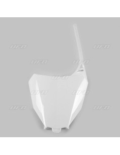 Plaque numéro frontale UFO blanc Honda CRF450R/RX