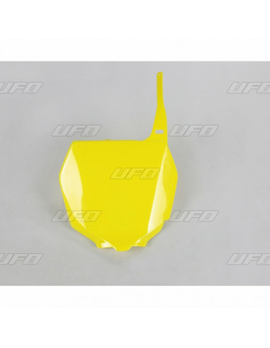 Plaque numéro frontale UFO jaune Suzuki