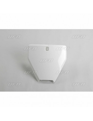 Plaque numéro frontale UFO blanc Husqvarna FC