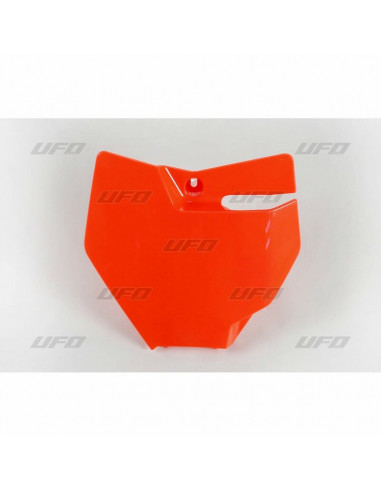 Plaque numéro frontale UFO orange KTM SX85