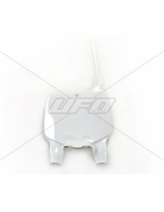 Plaque numéro frontale UFO blanc Kawasaki