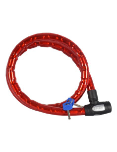 Cable antivol OXFORD Barrier - 1,5m x 25mm rouge 2