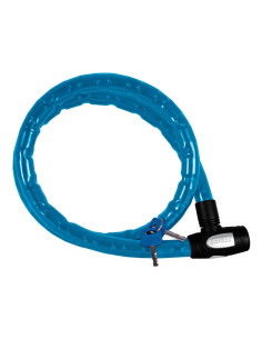 Cable antivol OXFORD Barrier - 1,5m x 25mm bleu 2