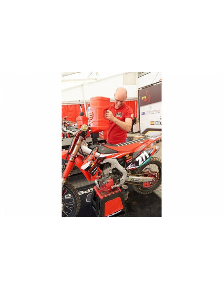 Bidon POLISPORT ProOctane 10L remplissage rapide rouge + melangeur 100ml