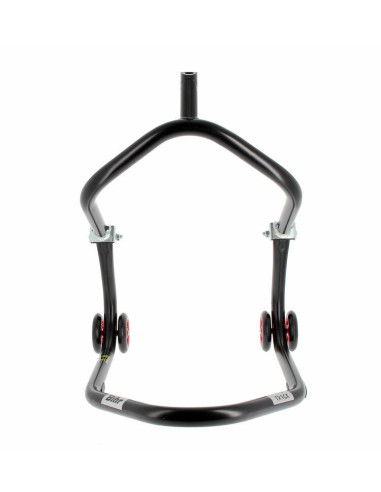 Béquille avant sous té BIHR Home Track noir mat roues rouge