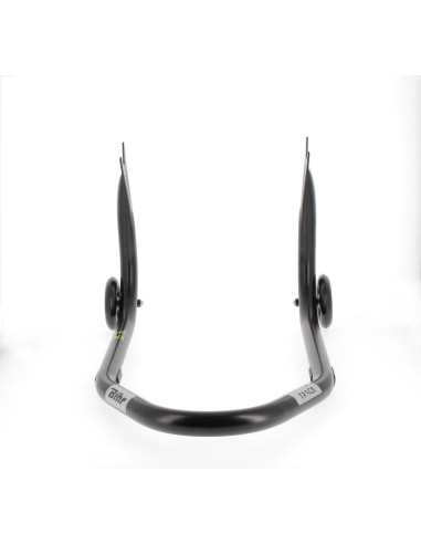 Béquille arrière BIHR Home Track fixe supports en "V" noir mat roues noir