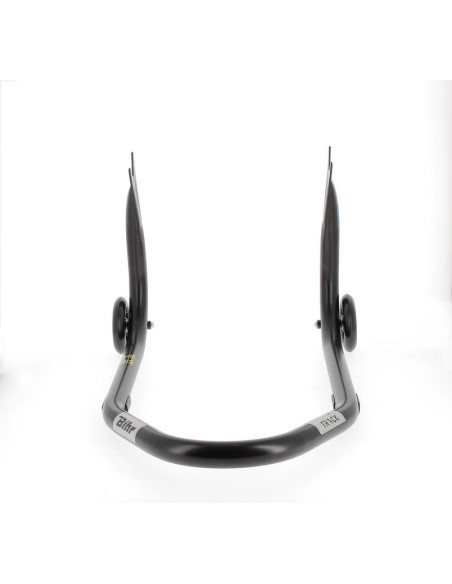 Béquille arrière BIHR Home Track fixe supports en "V" noir mat roues noir