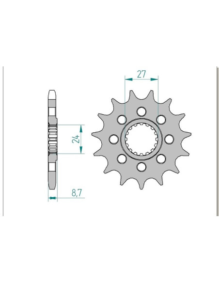 Kit chaine AFAM acier SUZUKI GSX-R 1000 K9,L0,L1,L2,L3 ENDURANCE STEEL pas 525 2009 à 2013
