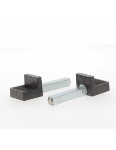 Béquille arrière BIHR Home Track supports en "L" noir mat roues noir 2