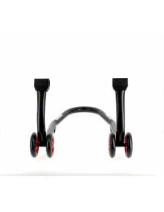 Béquille avant BIHR Home Track noir mat roues rouge 2