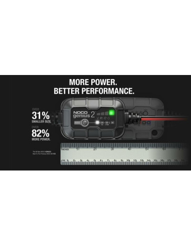 Chargeur de batterie intelligent montage avec pinces NOCO Genius2 6/12V 2A