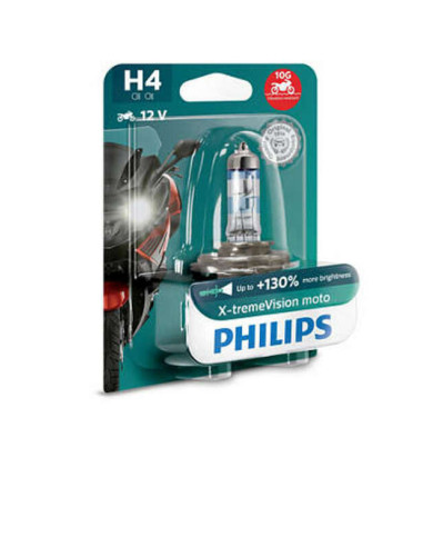Ampoule PHILIPS X-tremeVision Moto H4 12V 60/55W - x1