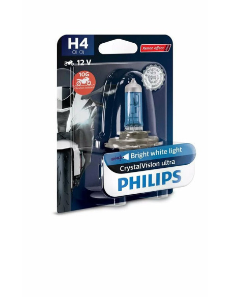 Ampoule PHILIPS H4 CrystalVision Ultra Moto 12V/60/55W - x1
