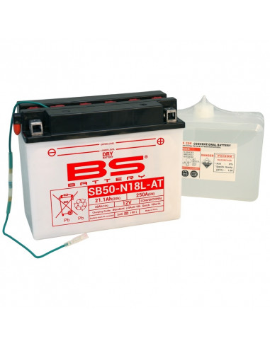 Batterie BS BATTERY Haute-performance avec pack acide - SB50N18L-AT