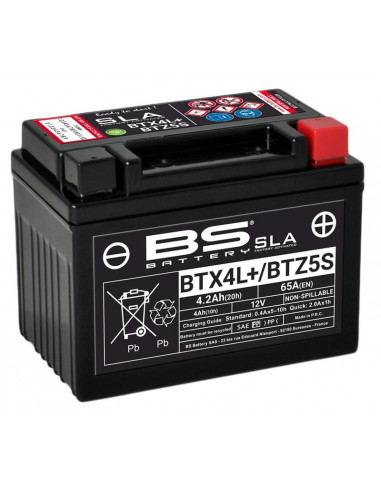 Batterie BS BATTERY SLA sans entretien activé usine - BTX4L