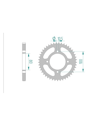 Kit chaine AFAM acier SUZUKI GZ 125 W,X,Y,K1,K2,K3,K4,K5,K6,K7,K8 MARAUDER pas 428 1998 à 2008