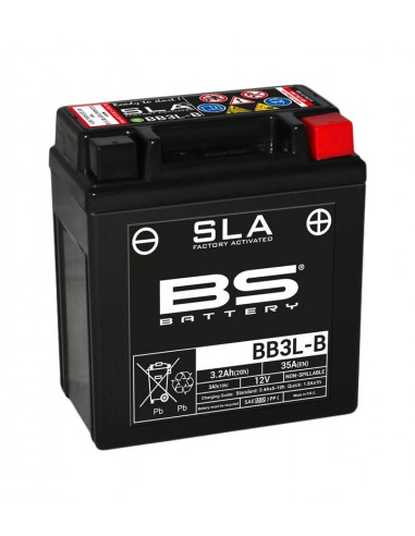 Batterie BS BATTERY SLA sans entretien activé usine - BB3L-B