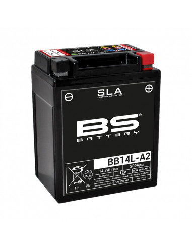 Batterie BS BATTERY SLA sans entretien activé usine - BB14L-A2