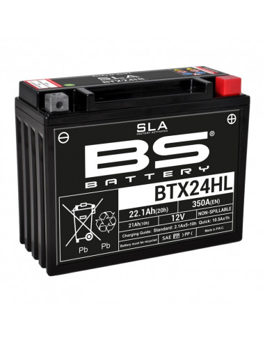 Batterie BS BATTERY SLA sans entretien activé usine - BTX24HL