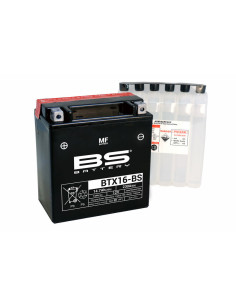Batterie BS BATTERY Sans entretien avec pack acide - BTX16