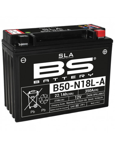 Batterie BS BATTERY SLA sans entretien activé usine - B50N18L-A/A2