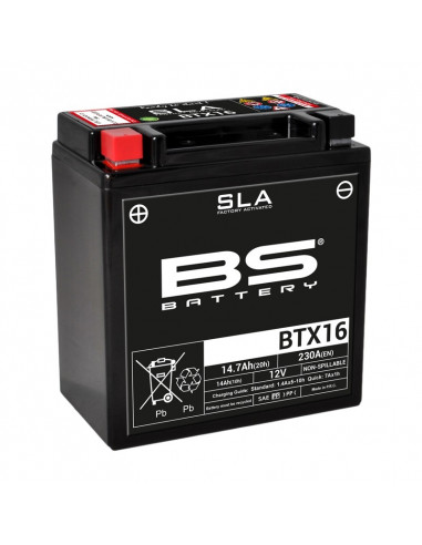 Batterie BS BATTERY SLA sans entretien activé usine - BTX16