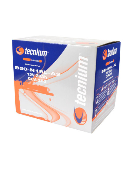 Batterie TECNIUM conventionnelle avec pack acide - B50-N18L-A2