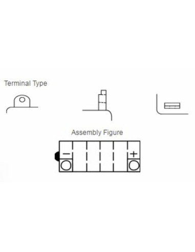 Batterie YUASA conventionnelle sans pack acide - YB3L-A