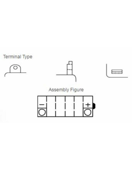 Batterie YUASA conventionnelle sans pack acide - YB5L-B