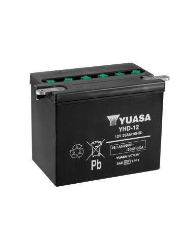 Batterie YUASA conventionnelle sans pack acide - YHD-12