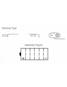 Batterie YUASA conventionnelle sans pack acide - YHD-12 2