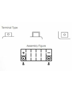 Batterie YUASA Sans entretien avec pack acide - YT9B-BS 2