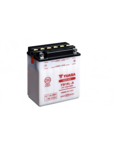 Batterie YUASA conventionnelle sans pack acide - YB14L-A