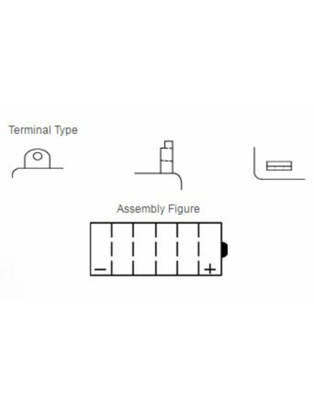 Batterie YUASA conventionnelle sans pack acide - YB14L-A
