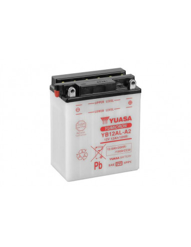 Batterie YUASA conventionnelle sans pack acide - YB12AL-A2