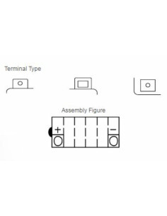 Batterie YUASA conventionnelle sans pack acide - YB16B-A 2