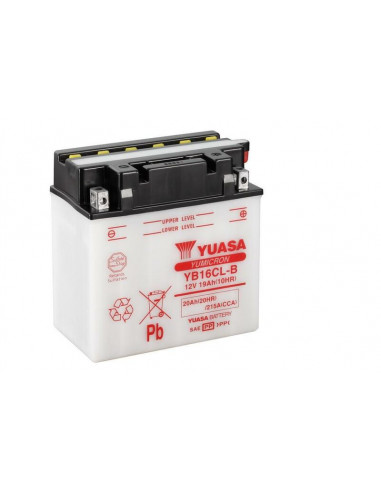 Batterie YUASA conventionnelle sans pack acide - YB16CL-B