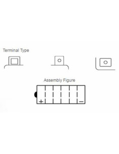 Batterie YUASA conventionnelle sans pack acide - YB18-A 2