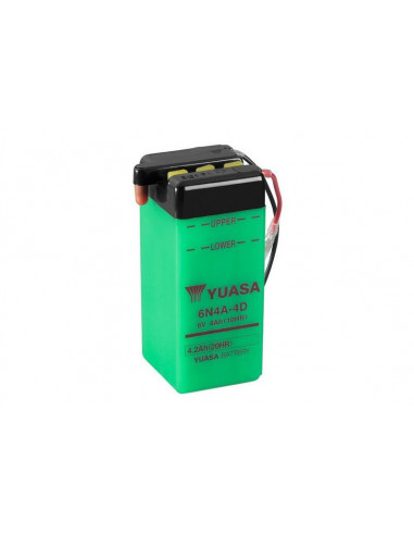 Batterie YUASA conventionnelle sans pack acide - 6N4A-4D