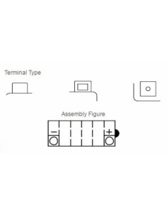 Batterie YUASA conventionnelle sans pack acide - YB10L-B2 2