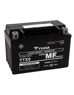 Batterie YUASA W/C sans entretien activée usine - YTX9 FA