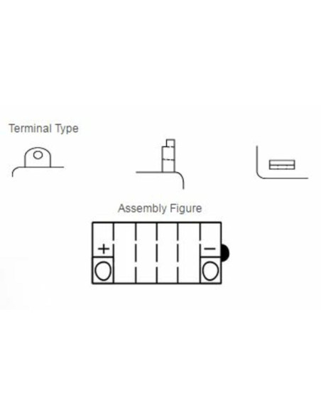 Batterie YUASA conventionnelle sans pack acide - YB16-B