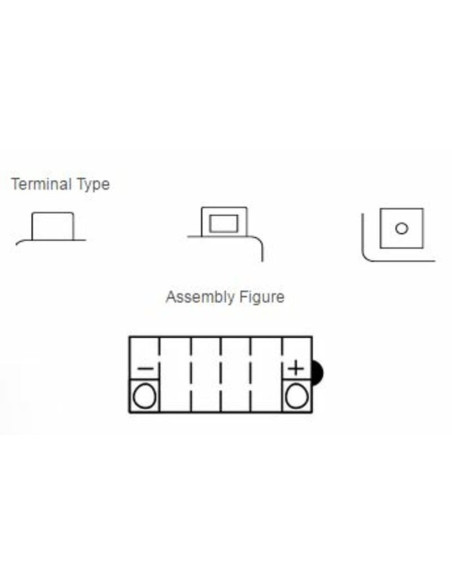 Batterie YUASA conventionnelle sans pack acide - YB14L-B2