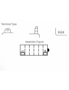 Batterie YUASA conventionnelle sans pack acide - 12N9-3B 2