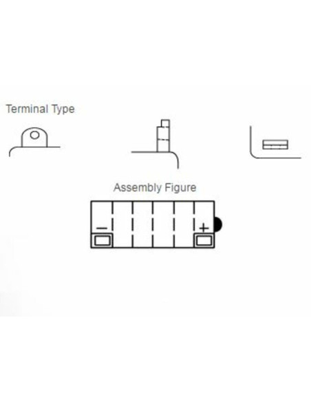 Batterie YUASA conventionnelle sans pack acide - 12N9-3B