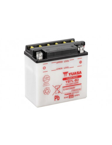 Batterie YUASA conventionnelle sans pack acide - YB7L-B2