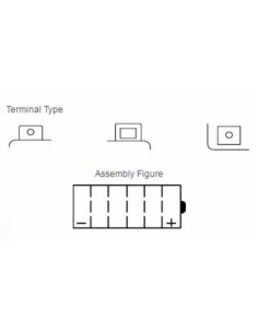 Batterie YUASA conventionnelle sans pack acide - YB7L-B2 2