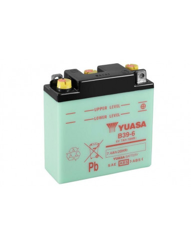 Batterie YUASA conventionnelle sans pack acide - B39-6